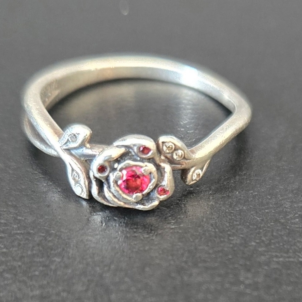 Disney PRINCESS Sterling Silver S925 ALE 54 Pandora Ring By ALE Marked Size 6.5